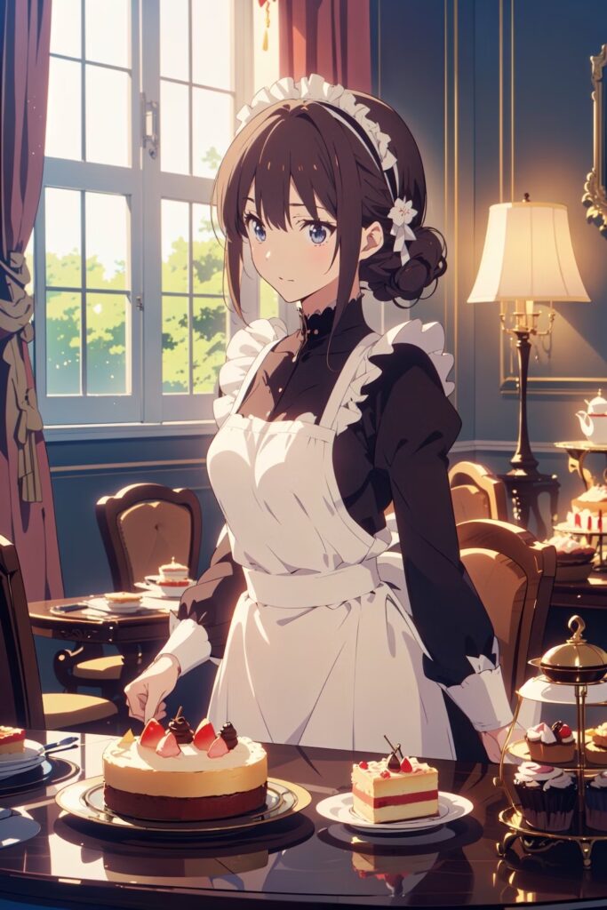 AI Illustration_maid_prompt_1