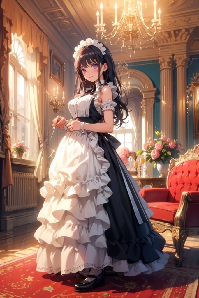 AI Illustration_maid_prompt_4