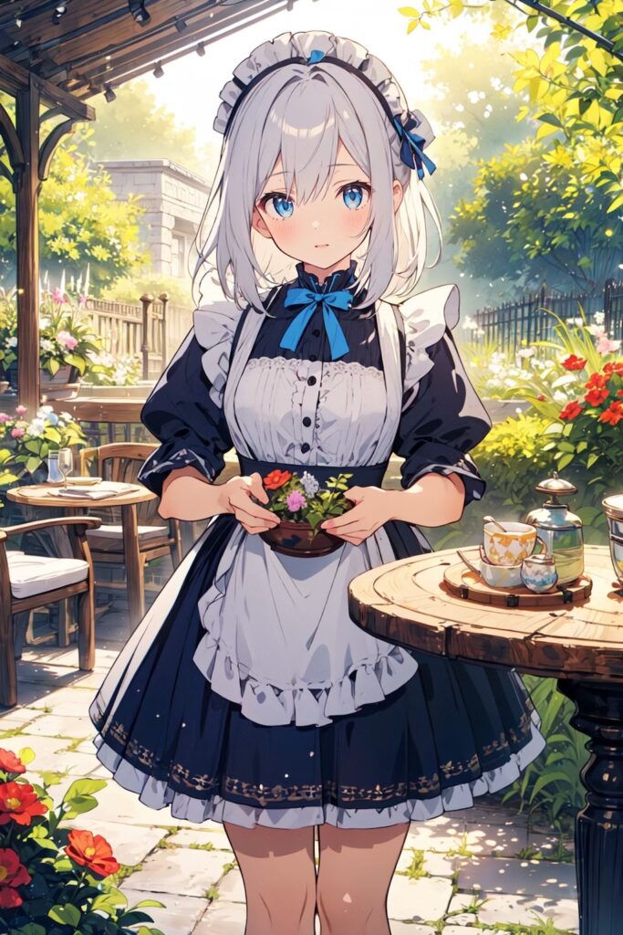 AI Illustration_maid_prompt_5