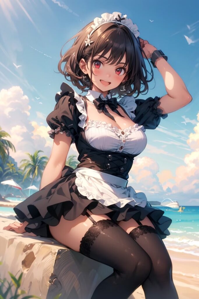 AI Illustration_maid_prompt_6