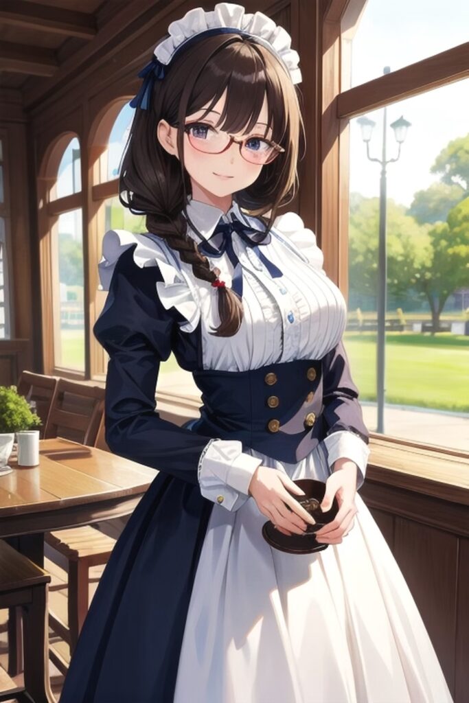 AI Illustration_maid_prompt_9