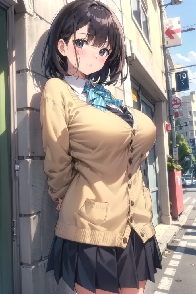 AI Illustration_Japanese high school girl Prompt_1