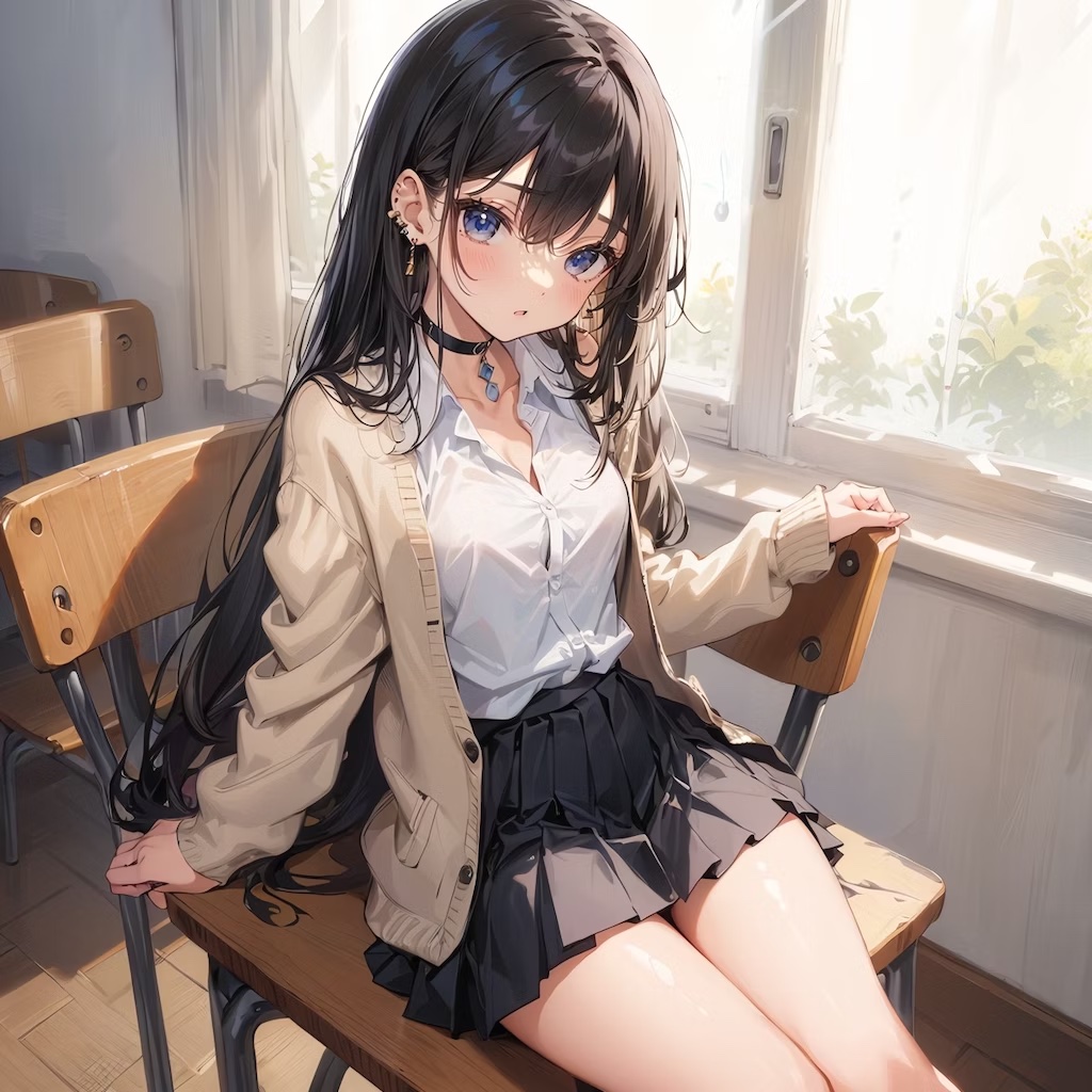 AI Illustration_Japanese high school girl Prompt_16
