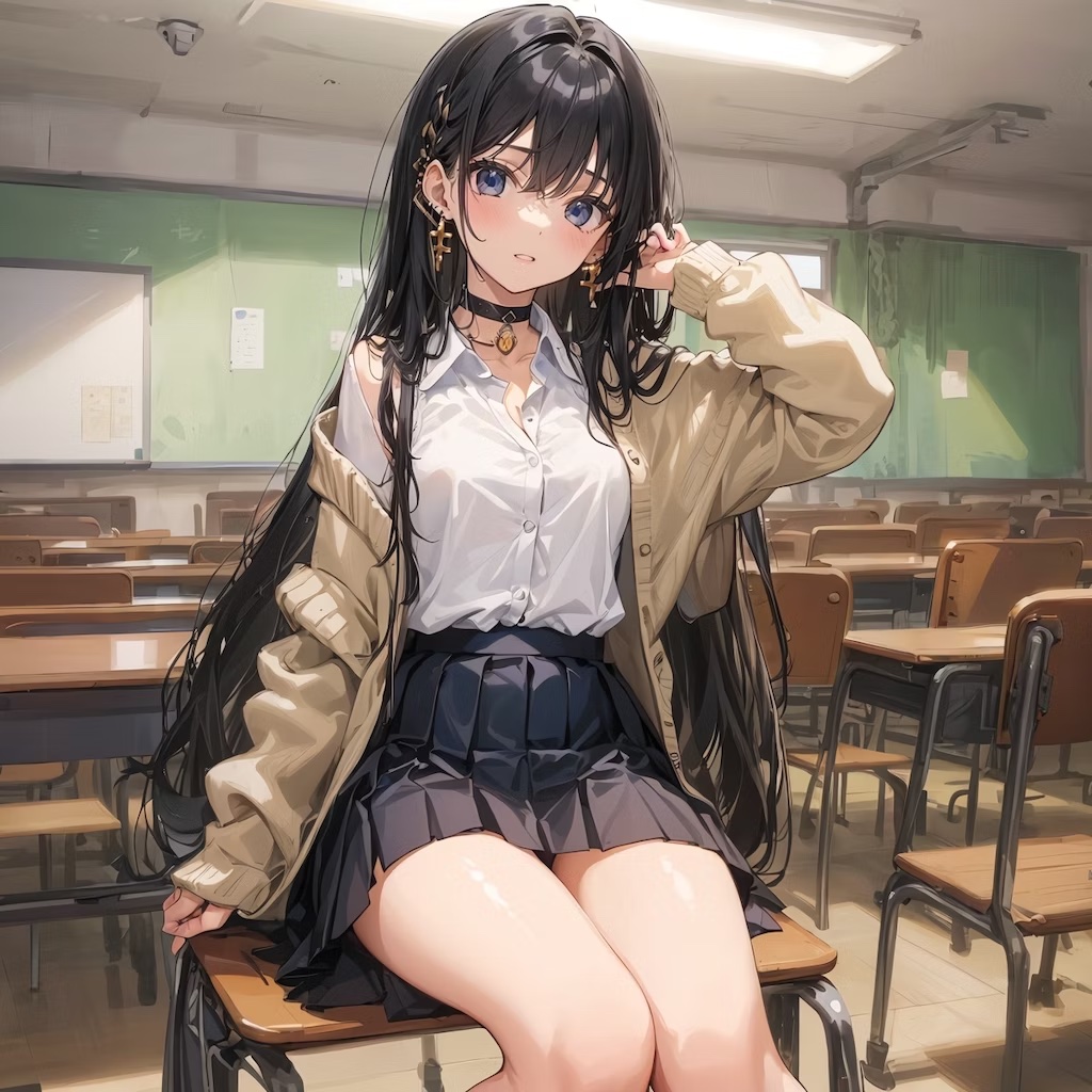 AI Illustration_Japanese high school girl Prompt_17