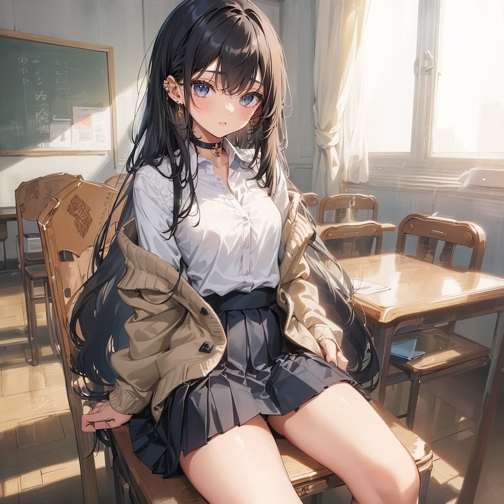 AI Illustration_Japanese high school girl Prompt_18