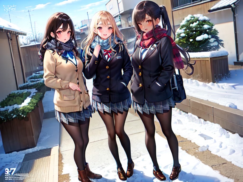 AI Illustration_Japanese high school girl Prompt_3